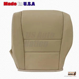 Fits 2007 to 2011 Honda CR-V Driver Bottom Replacement Leather Seat Cover "Tan" - Picture 1 of 10