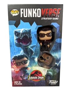 Funko Pop FUNKOVERSE gioco di strategia Jurassic Park con figure Malcolm & T-Rex - Foto 1 di 10