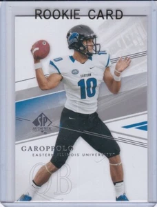 JIMMY GAROPPOLO ROOKIE CARD 2014 UD SP Authentic Football RC EASTERN ILLINOIS - Picture 1 of 2