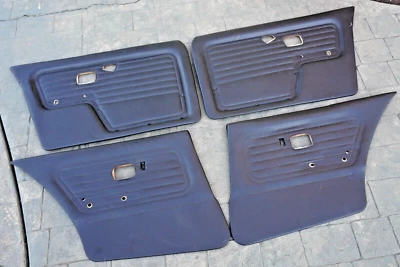 OEM BMW E30 Sedan Door Panel Full Set Schwarz Black 325i 325is 325ix - Image 1 of 4