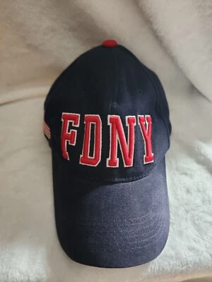 FDNY God Bless America by Colosseum Hook and Loop Blue Baseball Cap Hat - Image 1 of 4