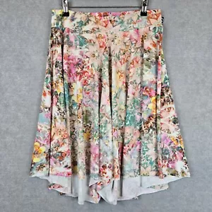 Exoticathletica Palazzo Culotte Shorts Skirt Womens XL X-Large High Waist Silky - Picture 1 of 8