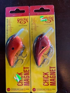 CRANKBAIT Tomato Soup 7/16oz w/ #4 hook/run depth 4-6' Chick Magnet Strike King - Picture 1 of 2