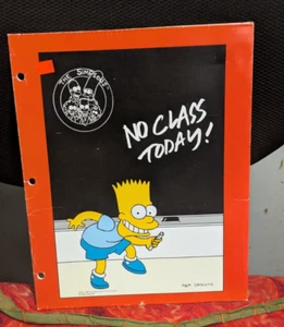 1990 The Simpsons School Binder Insert Vintage Excellent Condition - Bild 1 von 1