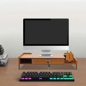 Monitorständer Schreibtischaufsatz Monitorerhöhung Bildschirm PC Ständer DHL - Bild 1 von 12