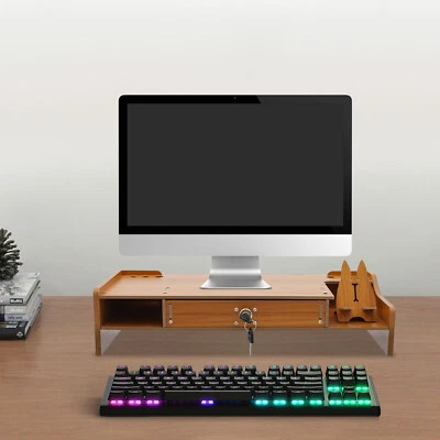 Monitorständer Schreibtischaufsatz Monitorerhöhung Bildschirm PC Ständer DHL - Bild 1 von 4