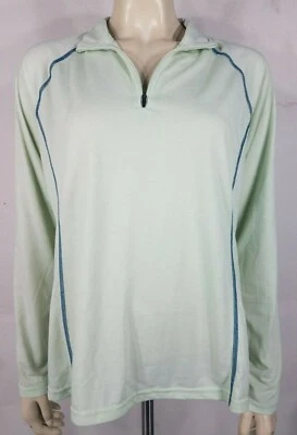 Camiseta de manga larga con cremallera 1/4 de Orvis Trout Bum en verde claro para mujer Mediana Foto 1 de 4