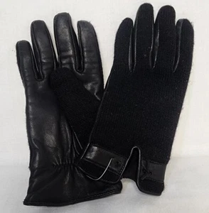 Kombi Gloves Womens Size Medium Black Snow Winter Black Leather - Picture 1 of 4