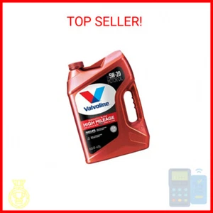 Valvoline High Mileage with MaxLife Technology SAE 5W-20 Synthetic Blend Motor O - Picture 1 of 2