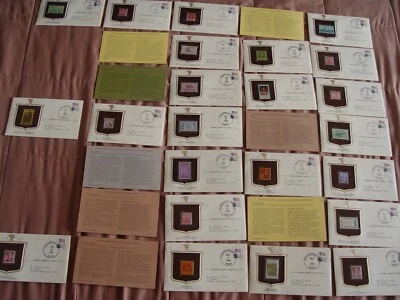 Historic Stamps of America, Lot of 23 Envelopes 1929-1969 Stamp Issue Dated 1982 - Image 1 of 4