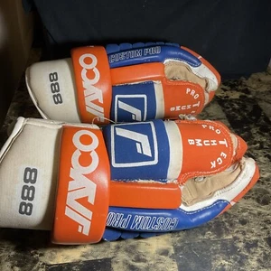 VINTAGE JAYCO 888 ULTRA CUFF 16" HOCKEY HANDSCHUHE TOP ZUSTAND, TOLLE PALMEN SELTEN - Bild 1 von 11