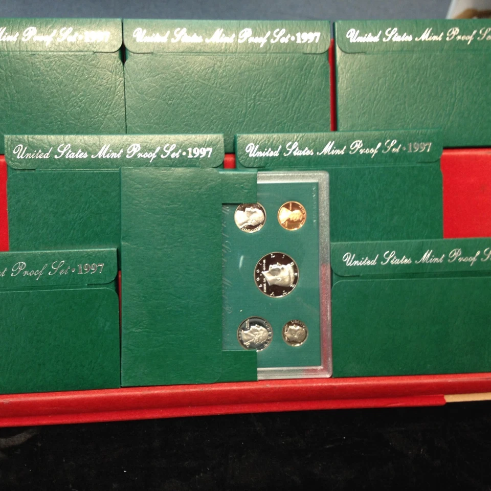 8 Set LOT of 1997-S U.S. Proof Sets ORIGINAL - Image 1 of 1