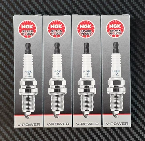 NGK 3951 V-Power Spark Plug - TR-55, 4 Pack - Foto 1 di 8