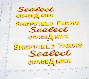 Buddy L Sheffield Farms Sealect Milk Stickers BL-065 - Picture 1 of 1