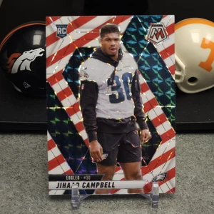 Jihaad Campbell (RC) Red White Stripe Mosaic PRIZM 2025 Mosaik #341 EAGLES - Bild 1 von 2