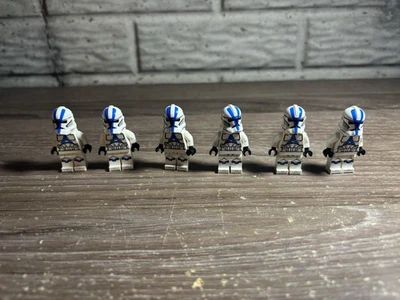 Lego Star Wars Fase 2 Clone Troopers 501st - Sw0445. Sin agujeros para casco. Lote de 6. Foto 1 de 3