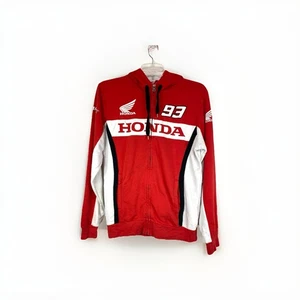 Honda Marquez 93 Racing Men’s Red Hoodie Sweater Sweatshirt Jacket size Large - Picture 1 of 14