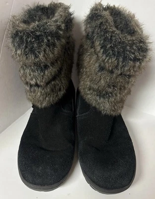 Bota de Gamuza Minnetonka 80080 Mocasín Everett para Damas Negra Talla 7 Foto 1 de 4