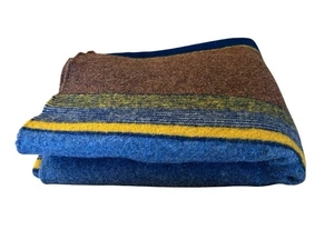 Pendleton Yakima Camp Überwurf Wolle & Baumwolle Decke 68”x49” Lodge Hütte Pferd USA - Bild 1 von 9