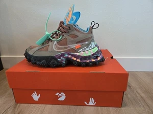 Nike Off-White x Air Terra Forma Archaeo Brown DQ1615-200 Virgil Abloh taglia 8,5 - Foto 1 di 10