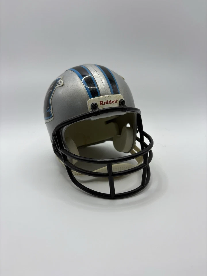 Mini casco de fútbol americano Carolina Panthers Riddell Speed Foto 1 de 4