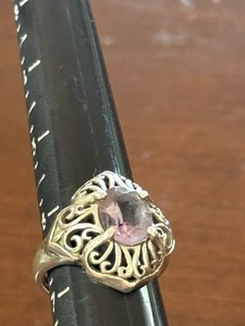 KABANA VINTAGE STERLING 925 AMETHYST OVALER RING Gr. 6,5 - Bild 1 von 6