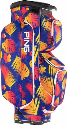 PING 2025 Traverse Cart Bag Color Electric Sunset, Heather Grey/Black, Black New - Image 1 of 4