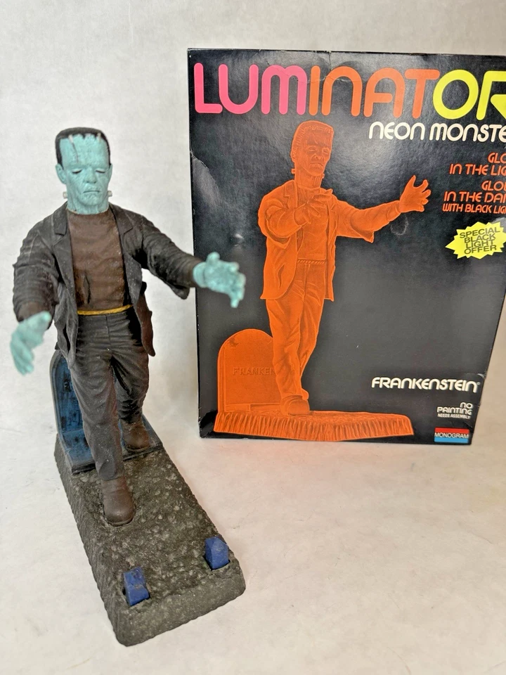 Luminators Neon Monster: Frankenstein #1619. Kit Modelo: CONSTRUIDO; TOTALMENTE PINTADO. Foto 1 de 4