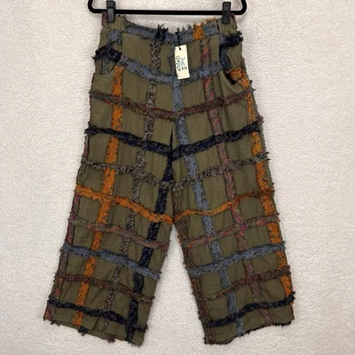 Jaded Gypsy Paths Crossed Pants Women’s L/XL Army Green  NWT - Image 1 of 4