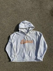 Vintage 2000’s Aeropostale Women’s White Hoodie Medium Orange Spellout Y2K Boxy - Bild 1 von 6