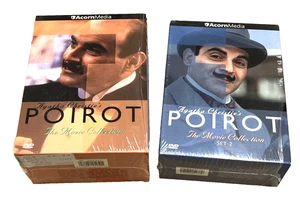 Poirot Movie Collection 1 & 2 DVD Box Set (Acorn) 9 Films  Agatha Christie’s - Picture 1 of 6