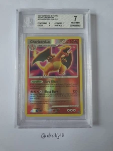 2007 Pokemon Secret Wonders Charizard Reverse Foil - BGS Beckett  7 #3 - Picture 1 of 5