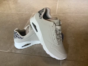 ZAPATILLAS SKECHERS UNO STAND ON AIR NUEVAS 6UK BEIGE ESTAMPADO LEOPARDO TU2 - Imagen 1 de 7