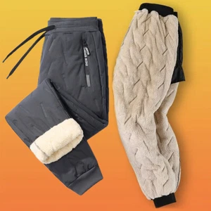 Men Athletic Pant Thermal Winter Warm Fleece Pants Thick Sherpa Lined Sweatpants - Picture 1 of 17