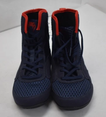 Zapatos de Boxeo Venum Contender Rojo y Azul Marino Con Cordones Parte Superior Alta Unisex Talla 4.5 Foto 1 de 4