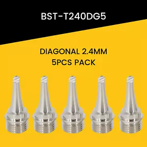Punta de soldador diagonal de 2,4 mm 5 piezas para soldadores serie Berkling BSG - Imagen 1 de 2