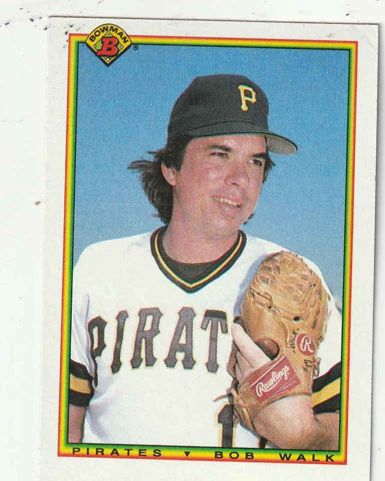 FREE SHIPPING-MINT-1990 Bowman Bob Walk #163 PIRATES PLUS BONUS CARDS - Image 1 of 1