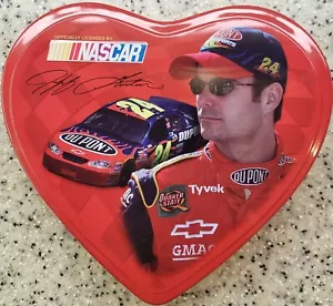 Jeff Gordon 24 Collector Heart Shaped Metal Candy Tin NASCAR 2003 - Picture 1 of 10