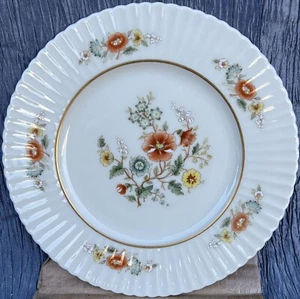 Vtg Lenox China Temple Blossom 8-1/2" Salad Plate gold band USA - Picture 1 of 5