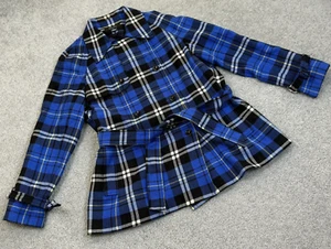 - Chaqueta JONES WEAR Azul Doble Pecho Mezcla de Lana a Cuadros GRANDE - Imagen 1 de 8