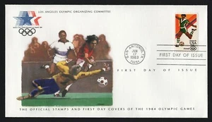 #C104 28c Soccer, LA Olympic Committee FDC 4-1/2x8 *ANY 5=FREE SHIPPING** - Picture 1 of 1