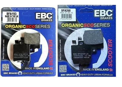 YAMAHA AEROX 50 1997-2012 PASTIGLIE ANTERIORI E POSTERIORI EBC SFA193 SFA268 - Immagine 1 di 3