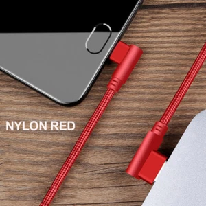 90 Degree Type C Charging Cable USB Data Sync Charger Cord For Samsung Xiaomi - Picture 1 of 13