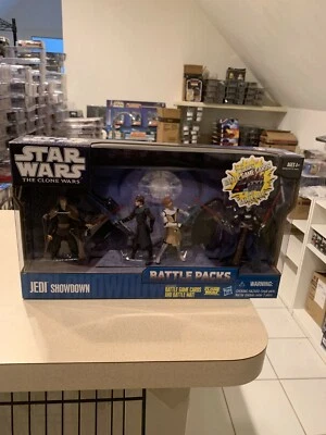 Star Wars The Clone Wars BATTLE PACKS JEDI SHOWDOWN  MISB - Image 1 of 2