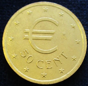 *GUTSE* 50 CÉNTIMOS DE EURO EN PRUEBA *CHURRIANA*, SIN CIRCULAR. - Picture 1 of 2