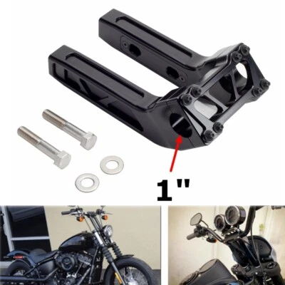 Kit elevador de manillar de 1" para Harley Dyna Softail Low Rider FXLR FXLRS FXLRST nuevo Foto 1 de 4