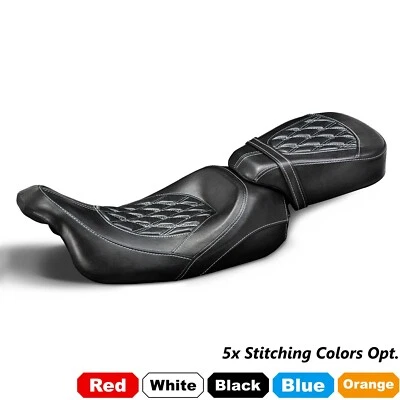 For Harley CVO / Electra Glide 2009-2023 Two-Up Rider Driver & Passenger Seat Foto 1 de 4