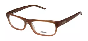 NEW JUST CAVALLI JC125 GLASSES T82 52-14-135 FULL-RIM DESIGNER UNISEX BROWN - Picture 1 of 8