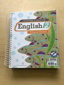 Bob Jones BJU English 2 Writing & Grammar teacher's edition w/cd homeschooling - Imagen 1 de 8