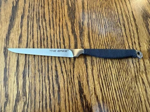 COLD STEEL  Vintage Spike Drop Point Fixed Blade Cord Wrapped Handle W/Sheath - Picture 1 of 10